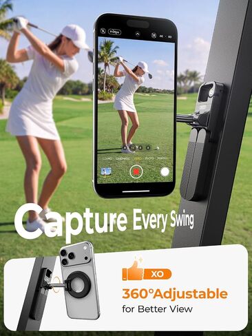 Magnetic Golf Cart Phone Holder,360° Rotating Phone Stand for Phone in Kuwait