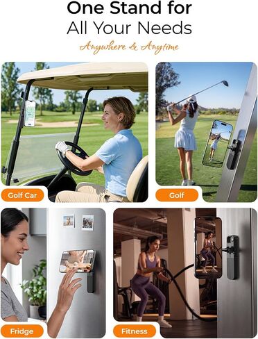 Magnetic Golf Cart Phone Holder,360° Rotating Phone Stand for Phone in Kuwait