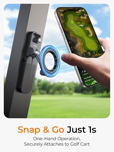 Magnetic Golf Cart Phone Holder,360° Rotating Phone Stand for Phone in Kuwait