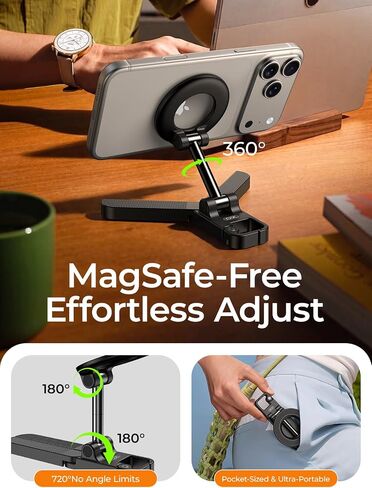 Magnetic Golf Cart Phone Holder,360° Rotating Phone Stand for Phone in Kuwait