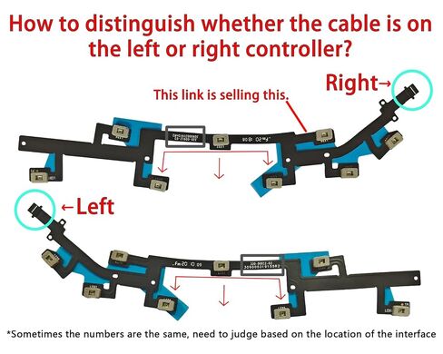 Hupaivrmrar Right Locating Ring Flex Cable For Meta Oculus Quest 2 VR Handle Controller cable Repair Replacement Part Accessory Number 330-00912-04 RH in Kuwait