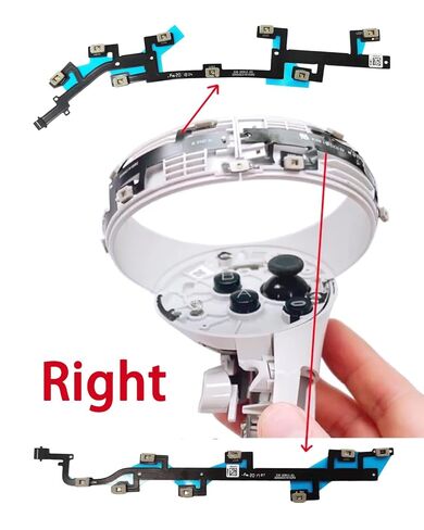 Hupaivrmrar Right Locating Ring Flex Cable For Meta Oculus Quest 2 VR Handle Controller cable Repair Replacement Part Accessory Number 330-00912-04 RH in Kuwait