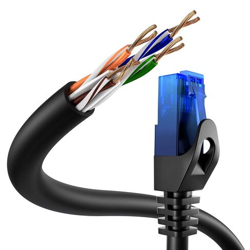 KabelDirekt – Network Cable 10Gbps – 2x5ft, Black in Kuwait