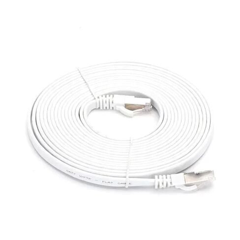 Glowster 5 metre CAT7 patch cable in elegant white, ideal for high speed connection and performance connection in modern networks, perfect for your home or office. in Saudi Arabia