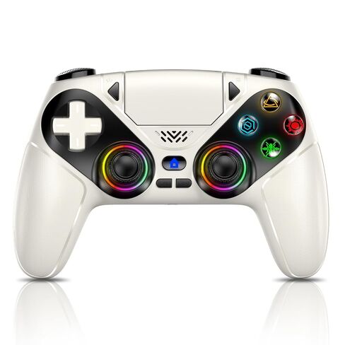 Gamrombo for PS5 Controller, Wireless Controller for PlayStation 5, PS5 Slim/Pro & PC with 9 Colors RGB Light, Dual Vibration, Turbo, Macro, 3.5mm Audio Jack & Speaker in Kuwait