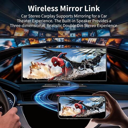 11.5" Largest Wireless Carplay Screen for Car, Portable Apple Carplay & Android Auto Touch Screen,1080p Backup Camera/Mirror Link/Voice Control/GPS/Bluetooth,for All Vehicles in Kuwait