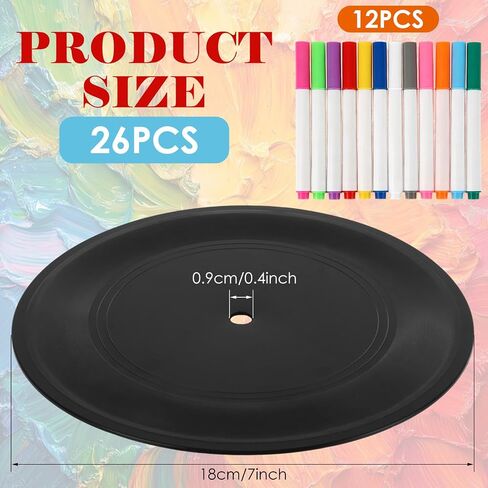 ASelected 36PCS 7In 0.31Hole Blank Vinyl Records for Record Decor in Kuwait