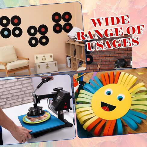 ASelected 36PCS 7In 0.31Hole Blank Vinyl Records for Record Decor in Kuwait