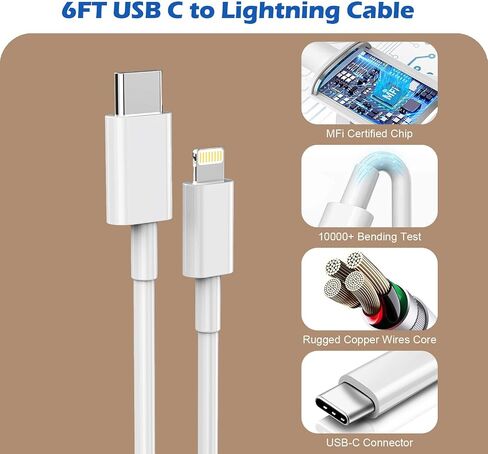 Car Charger for Apple Watch 38W iPhone Car Charger Fast Charging Adapter in Kuwait