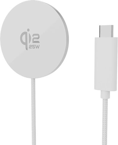25W Magnetic Wireless Charger :Qi2.2 Qi2 Compatible with MagSafe Fast Charger for iPhone Air 17e 17 16 15 14 Pro Max, Samsung Galaxy S26 S25, Google Pixel 11 10&AirPods, Gift for Desk Travel in Kuwait