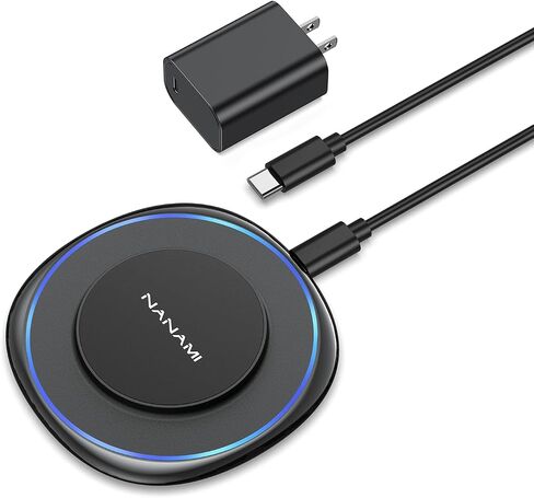 NANAMI Magnetic Wireless Charger Pad for iPhone & AirPods with 20W PD in Saudi Arabia