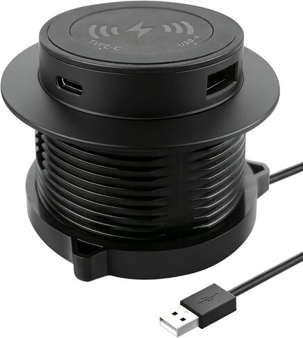 Desktop Wireless Charger, Pop Up 15W Fast Retractable Desk Charger in Kuwait