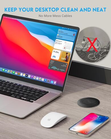 Desktop Wireless Charger, Pop Up 15W Fast Retractable Desk Charger in Kuwait