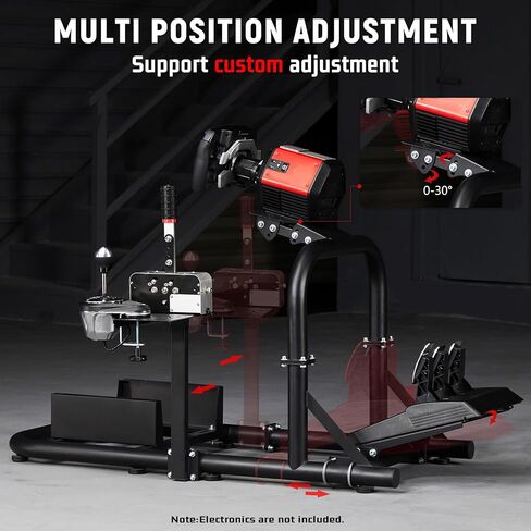 Dardoo Gaming Simulator Cockpit Adjustable Compatible with Logitech G27 G29 G920 G923, for Fanatec, for Thrustmaster T300RS T500R, Racing Simulator Cockpit without Wheel Pedal Shifter Seat in Kuwait