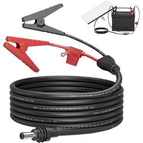 Starlink Mini Power Cable, Alligator Clips to DC Cable 12-48V Input Adapter for Starlink Mini, 12AWG DC Power Cable with 20A Fuse Protection, DC5521 Male Connector for RV, Car Battery(6.5FT) in Kuwait