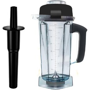Blender Pitcher 64oz, Compatible with Vit 5200 5000 5300 6300 VM0101 VM0103 VM0197 Classic/Commercial Series, Blender Container Jar Cup,Updated Prevents Rust and Leaks,10 Years Warranty in Kuwait