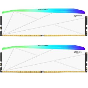 V-Color Manta XFinity RGB DDR5 32GB (16GBx2) 6000MHz XMP 3.0 & AMD EXPO CL30 1.35V RGB Gaming Desktop Upgrade RAM U-DIMM Memory Module SK Hynix IC - White (TMXFL1660830WWK) in Saudi Arabia
