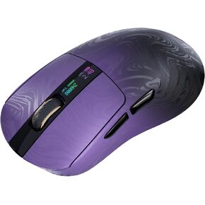 EPOMAKER Carbonis Wireless Gaming Mouse with Digital Display, PAW3950 Sensor, 8K Polling, 30K DPI, Carbon Fiber Composite Shell, Ergonomic Right Hand Esports Mouse for PC Gaming (Black) in Saudi Arabia