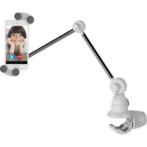 Barkan 7-12 inch Fixed Tablet Wall Mount 3 lbs White Firm Tablet Clamp 360 Degree Rotation Very Low Profile in Kuwait
