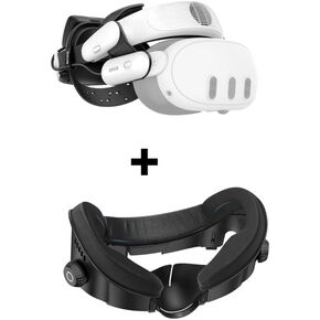 AMVR BS1 Rechargeable Battery Head Strap + Ventilation-Design Facial Interface Compatible with Meta Quest 3 in Kuwait