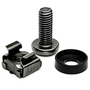 50Pcs M6 x 16mm Rack Screws & Cage Nuts Kit with Washers for Server Rack in Kuwait