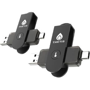 Thetis Pro For Business - FIDO2 Security Key L2 MFA & NFC Passkey Access For School ERP, Employee Online Account, Compatible with Coinbase Google Workspace Apple ID Window Salesforce,Dual USB A +USB C in Kuwait
