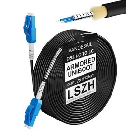 LC to LC OS2 Fiber Patch Cable Armored Uniboot Single Mode 10M/33FT in Kuwait
