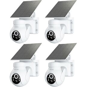 blurams 2K Security Cameras Wireless Outdoor Solar, 360° PTZ Outdoor Camera Wireless with Human Auto Tracking, IR/Color Night Vision, 2.4GHz Only in Kuwait