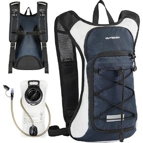 OUTSKIRT Hydration Backpack with 2L Water Bladder, Lightweight and Breathable Running Hydration Pack, Water Backpack for Hiking, Cycling, Trail Running, Marathons & Outdoor Adventures for Men Women in Kuwait