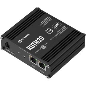 Teltonika RUTM20 Compact 5G Industrial Router – Global Telit Modem Dual SIM & eSIM Active PoE in/Out Dual-Band WiFi 5 Gigabit Ethernet VPN RMS Support (RUTM20100300) in Kuwait