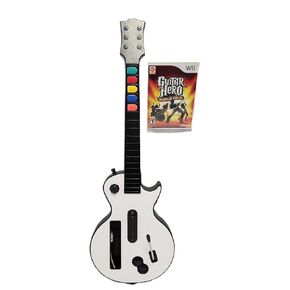 White Wireless Guitar Controller for use with Wii & Guitar Hero World Tour in Kuwait