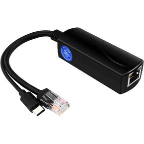 10/100 / 1000Mbps USB Type C Active Gigabit PoE Splitter 5V IEEE802.3af Power Over Ethernet for 4 4B Power Over Ethernet Injector Splitter Camera Adapter in Kuwait