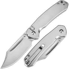 CJRB Bowie Pyrite Folding Knife, 3.11" AR-RPM9 Blade, Slip Joint Knife in Kuwait