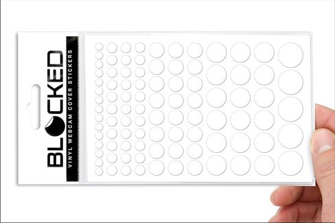 The Original Vinyl Webcam Cover Stickers | Restickable & Stackable Privacy Covers | for All Camera-endable Devices | 5-Sizes | 95 White (Ultra Glossy) in Kuwait