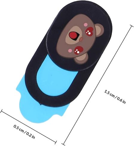 OSALADI 3pcs Laptop Webcam Cover Slide Privacy Protection Bear Pattern Set for Notebook Computer Camera Lens Guard, Anti-Peeping Security Slider for Office and Home Use in Kuwait