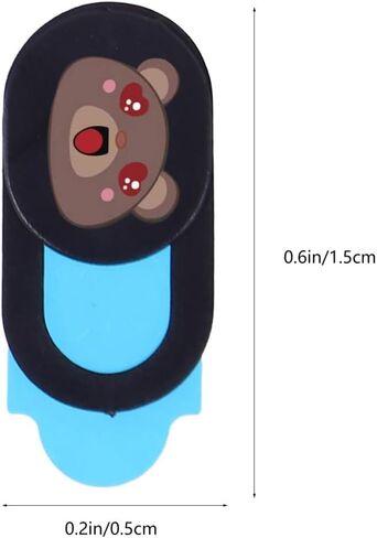 OSALADI 3pcs Laptop Webcam Cover Slide Privacy Protection Bear Pattern Set for Notebook Computer Camera Lens Guard, Anti-Peeping Security Slider for Office and Home Use in Kuwait