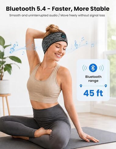 Hook-and-Loop Adjustable Bluetooth Sleeping Headphones Headband in Kuwait
