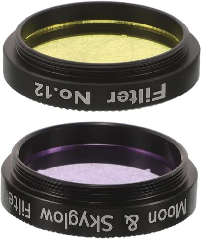 2pcs 2pcs 1.25" Telescope Eyepiece Filters Kit Yellow Purple in Kuwait