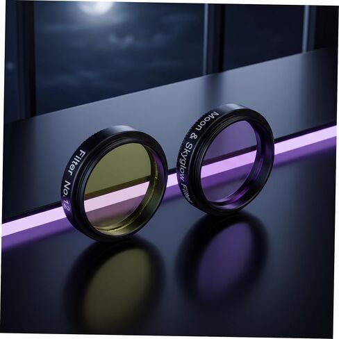 2pcs 2pcs 1.25" Telescope Eyepiece Filters Kit Yellow Purple in Kuwait