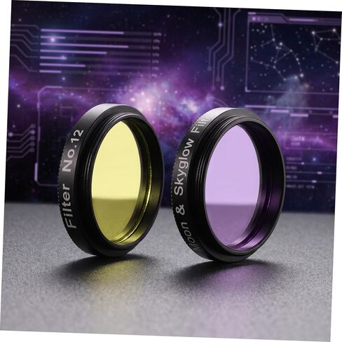 2pcs 2pcs 1.25" Telescope Eyepiece Filters Kit Yellow Purple in Kuwait