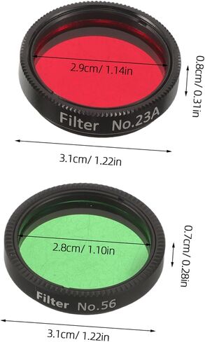 2pcs Inch Telescope Eyepiece Color Filter Kit Red Green in Kuwait