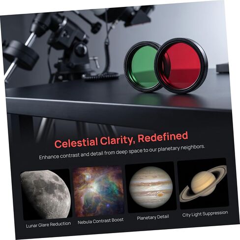 2pcs Inch Telescope Eyepiece Color Filter Kit Red Green in Kuwait