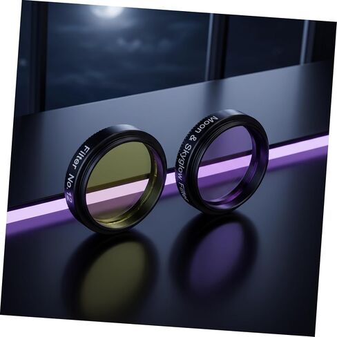 2pcs Inch Telescope Filter Set with Yellow Purple Colors in Kuwait