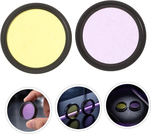2pcs Inch Telescope Filter Set with Yellow Purple Colors in Kuwait