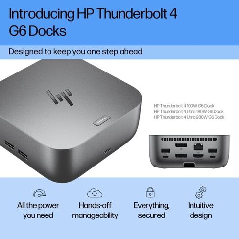 HP 180W G6 Thunderbolt 4 UltraUniversal Thunderbolt/USB-C Docking Station in Kuwait