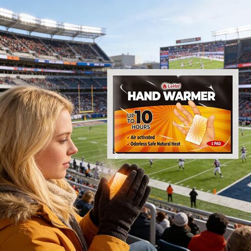 Hand Warmers - 40 Packs Hot Hands Disposable Heat Pad, Hot Hands Hand Warmers, Up to 10 Hours of Safe and Continuous Heat, Perfect for Camping, Outdoor Skiing, Fishing Ideal for Outdoors and Travel. in Kuwait