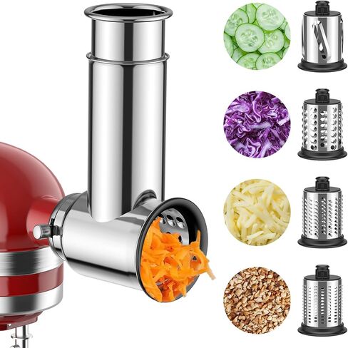 Slicer Shredder Attachment for Kitchenaid Stnad Mixer, Stainless Steel in Kuwait