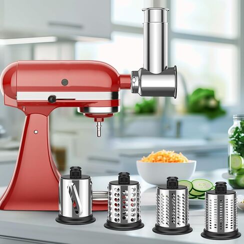 Slicer Shredder Attachment for Kitchenaid Stnad Mixer, Stainless Steel in Kuwait