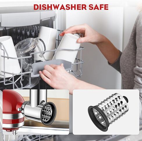 Slicer Shredder Attachment for Kitchenaid Stnad Mixer, Stainless Steel in Kuwait