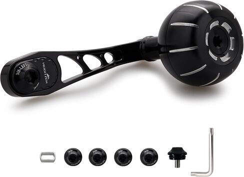 HEIGHTEN 65mm/75mm Fishing Reel Handle with 38mm Knob for Shimano Daiwa Abu Garci Penn Kastking Lew's Baitcasting Reel Power Crank Accessory in Kuwait